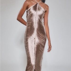 Rare London Fringe Halter Dress